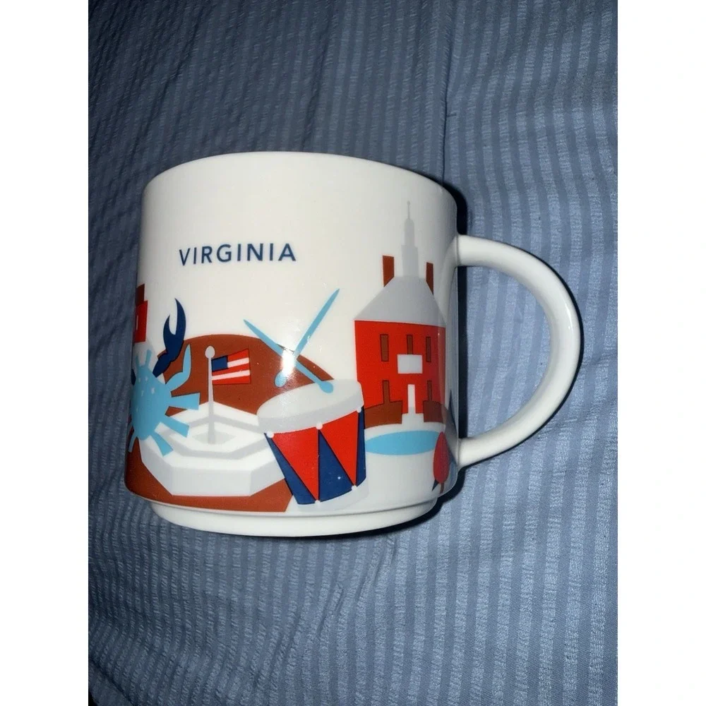 Starbucks Virginia You Are‎ Here Collection 14oz Coffee Tea Mug No Box